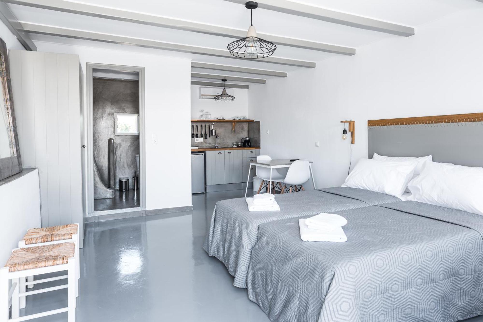 White And Grey Apartment Mykonos Town Luaran gambar
