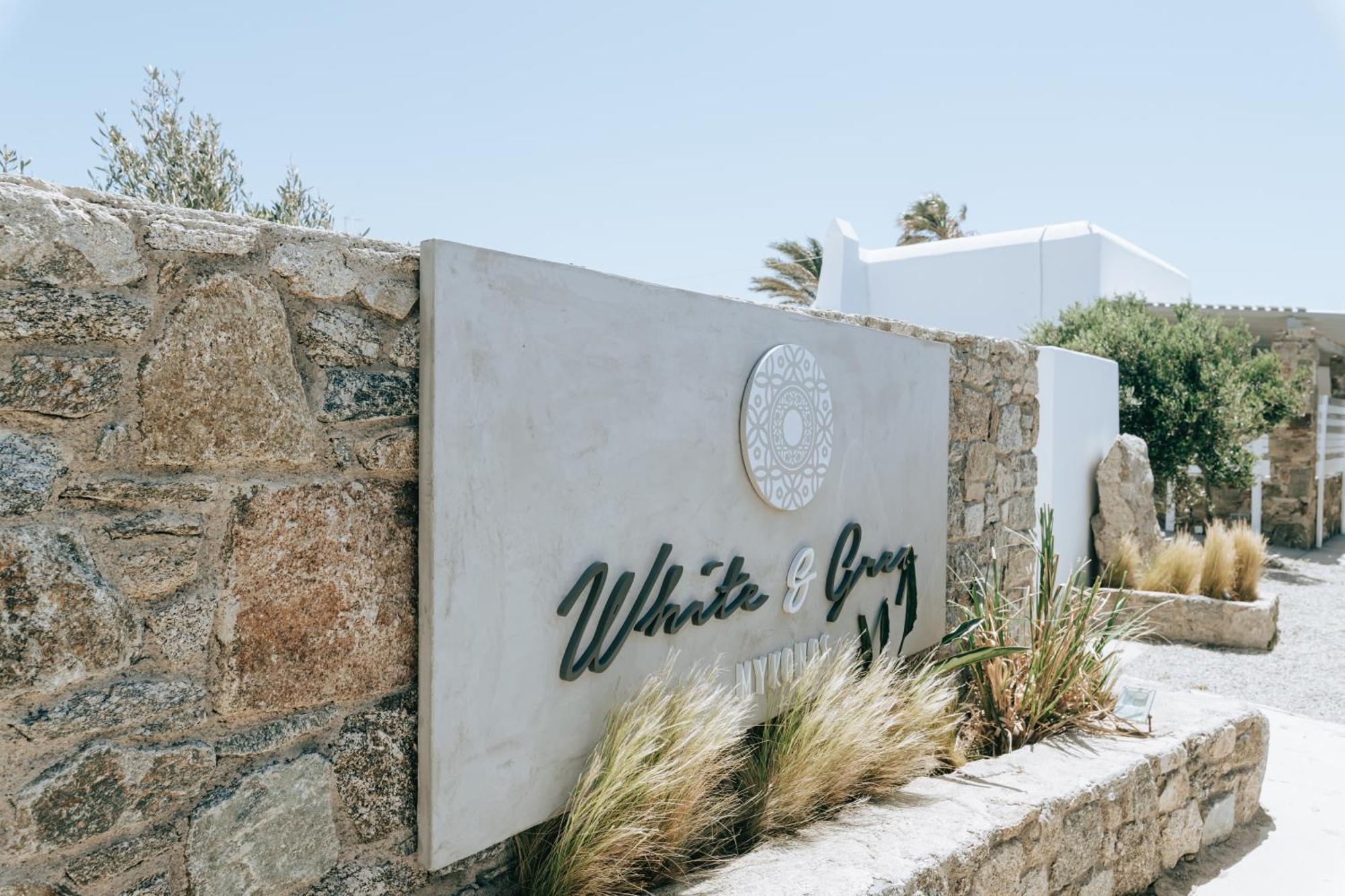 White And Grey Apartment Mykonos Town Luaran gambar